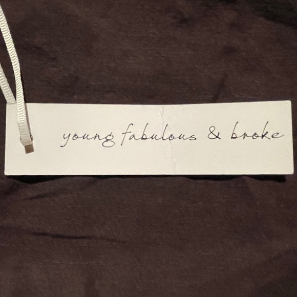 Brand new women’s YFB Young Fabulous & Broke Linen Tank Top - Picture 10 of 10